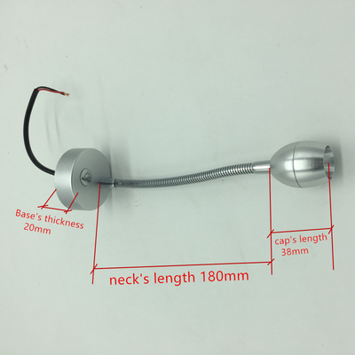 Vehicle Goose neck  marine cabin lights 12v and 24V led light luxury Vehicle Reading light with Convertible neck